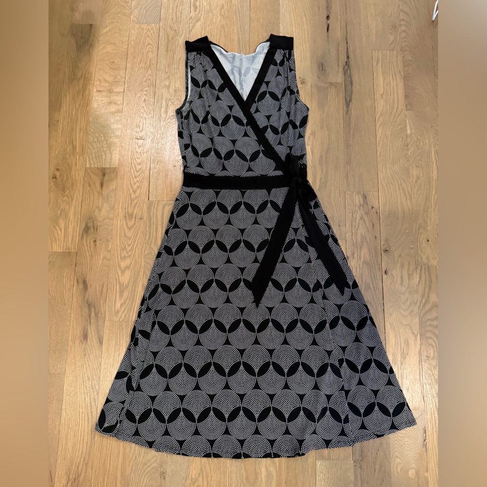 Velvet Torch Black and White Patterned Dress